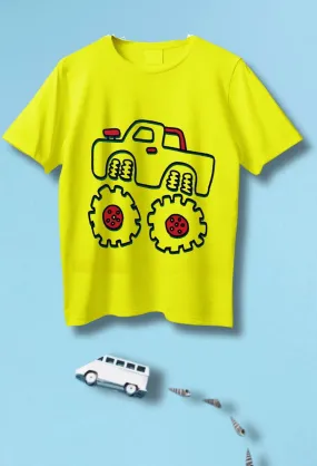 Yellow Truck Printed Tee