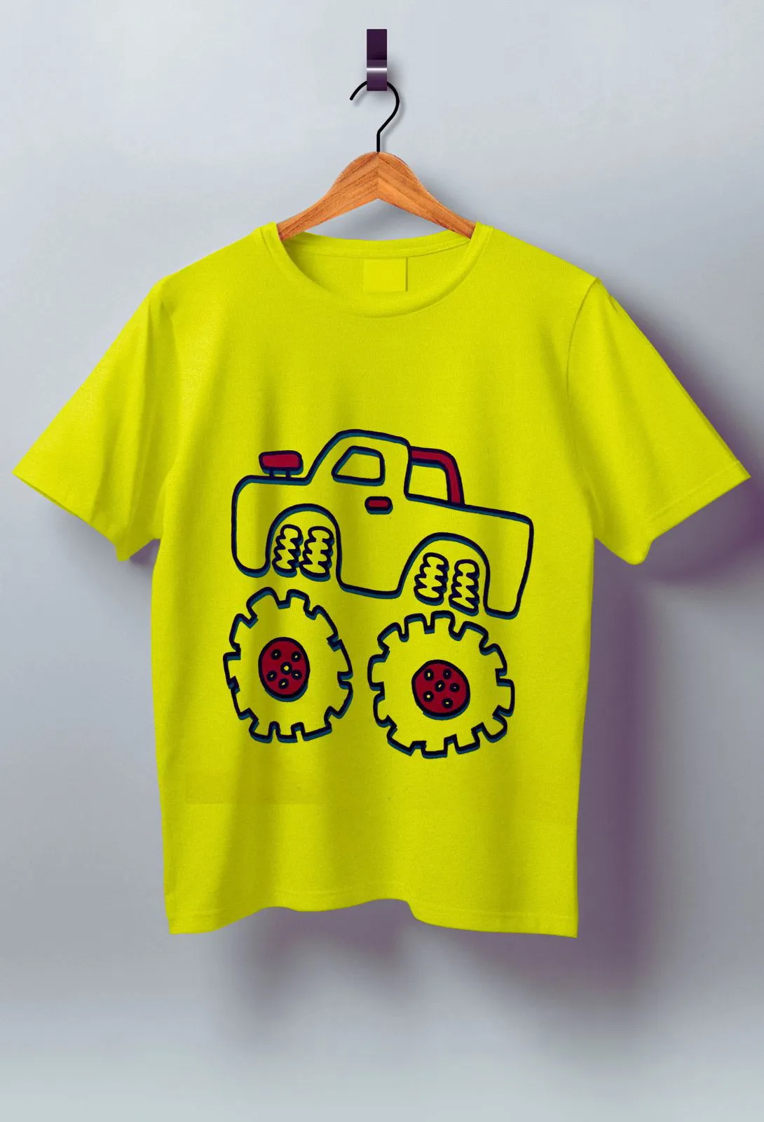 Yellow Truck Printed Tee